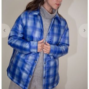 No. 6 Ryann Jacket in Blue Plaid